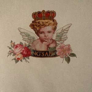 Angelcore Top with Angel Baby Print